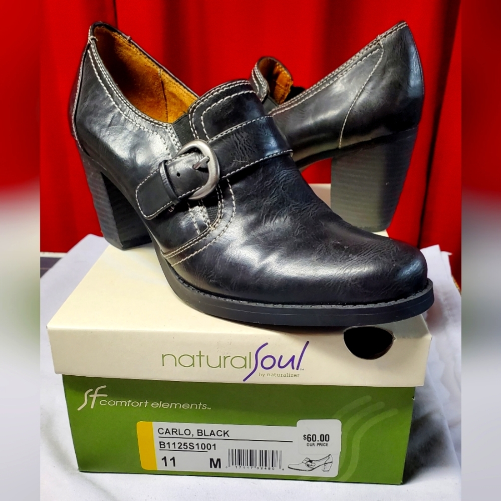 Size 11 Black Ankle Boots Natural Soul